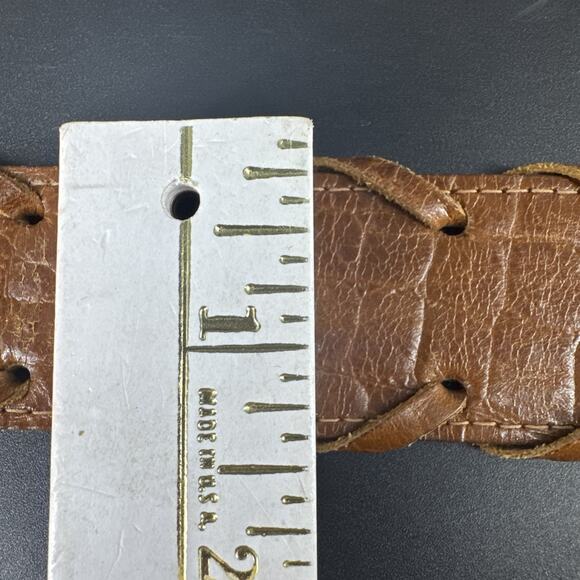 Best American Clothing Co Tan Genuine Leather Western Style Belt 61294 USA - Picture 11 of 11